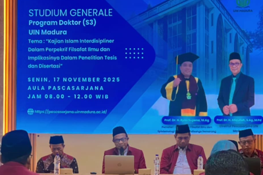 STUDIUM GENERALE PROGRAM DOKTOR (S3) PRODI STUDI ISLAM (S3) DAN PRODI ILMU SYARIAH (S3) PASCASARJANA UNIVERSITAS ISLAM NEGERI MADURA