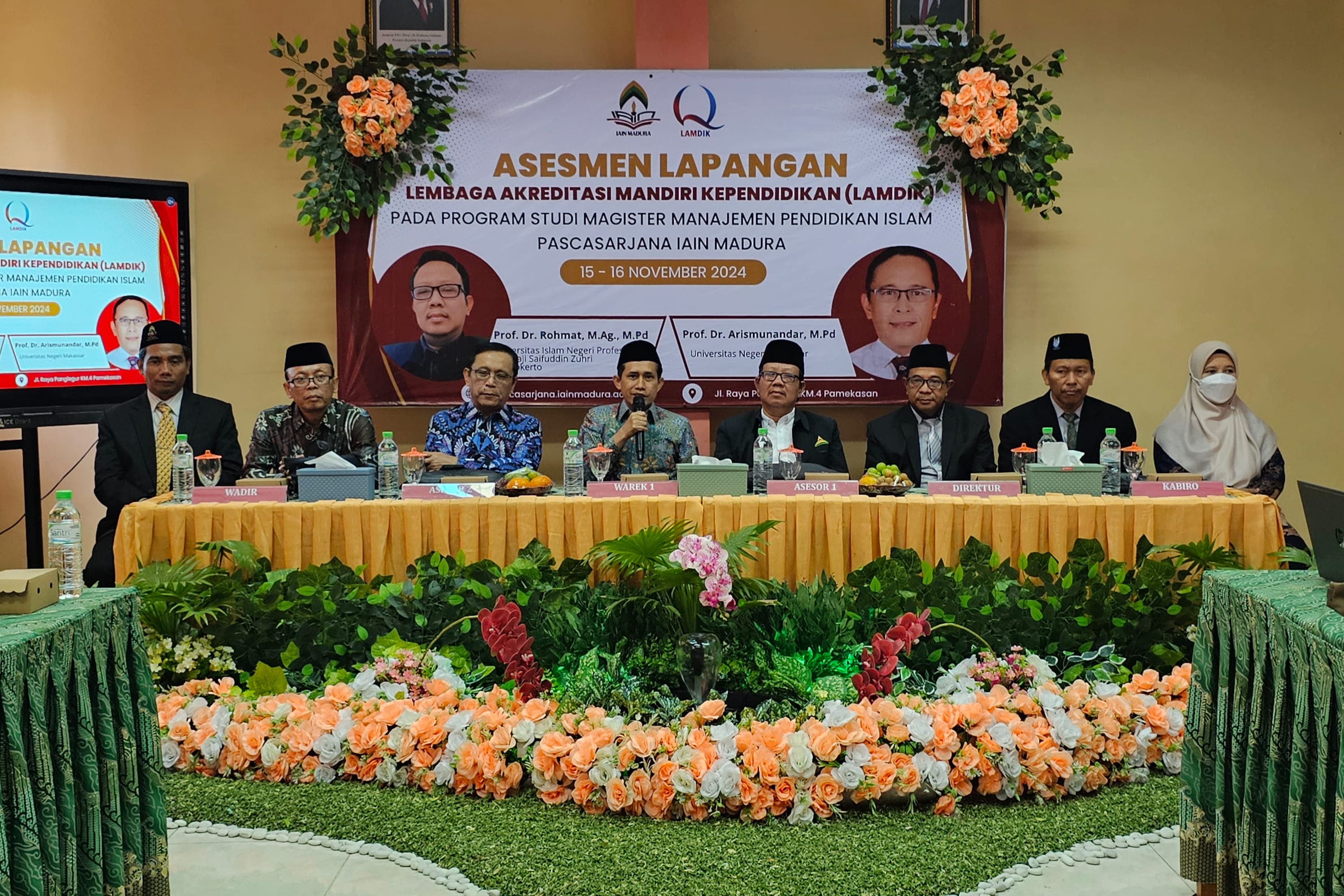 PASCASARJANA IAIN MADURA GELAR ASESMEN LAPANGAN PROGRAM STUDI MAGISTER MANAJEMEN PENDIDIKAN ISLAM