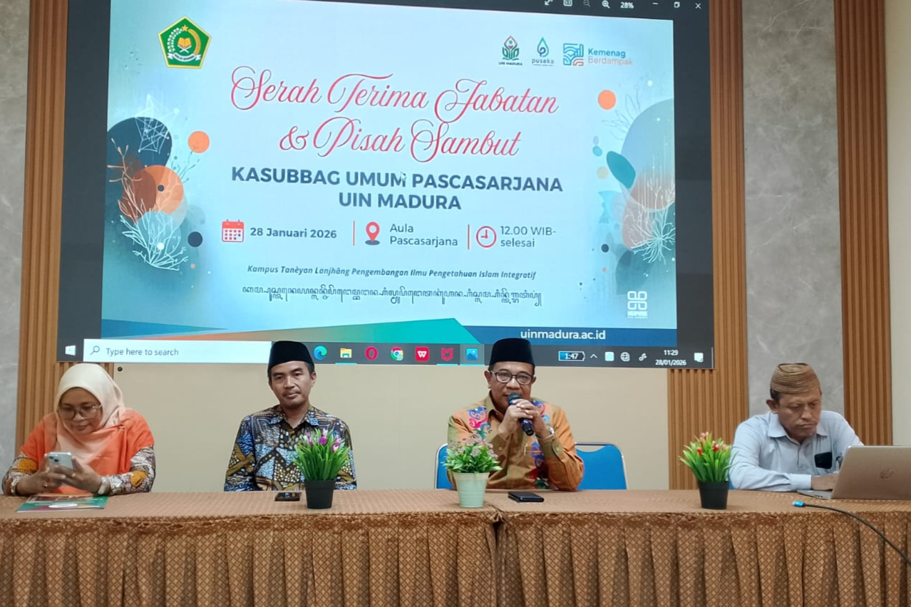 ESTAFET KEPEMIMPINAN, PAK BACHTIAR RAZIQI RESMI JABAT KASUBBAG PASCASARJANA UIN MADURA 2026-SELESAI